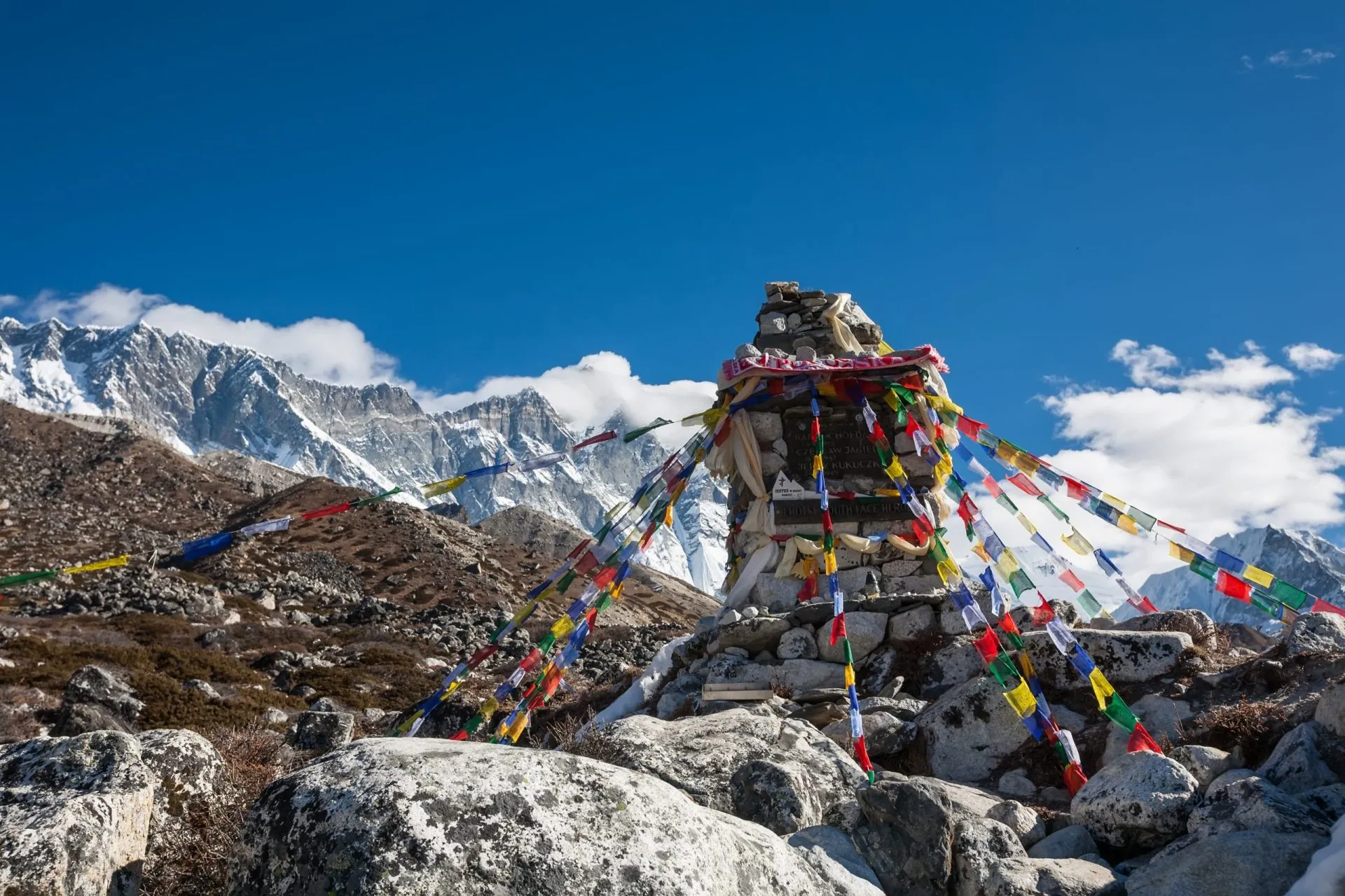 Memorial to all who died while climbing Everest