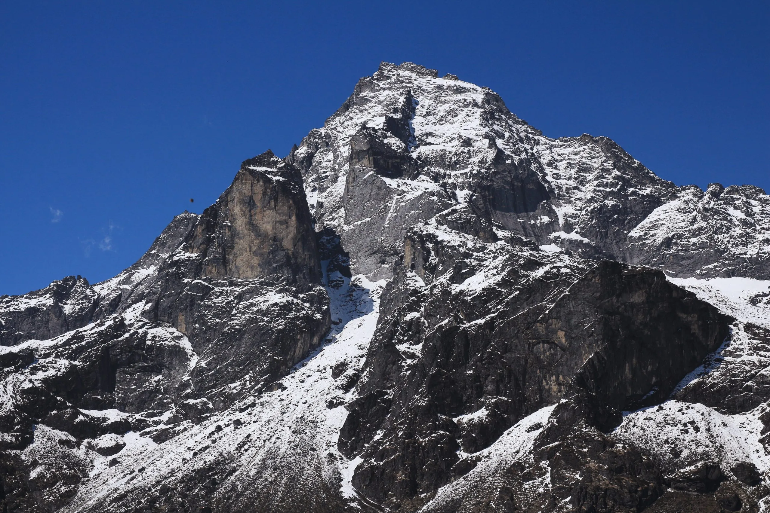 Mount Khumbi Yul Lha also named Khumbila - God in the Sherpa culture.