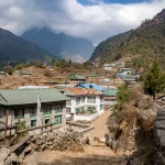 Trail from Lukla to Namche Bazaar